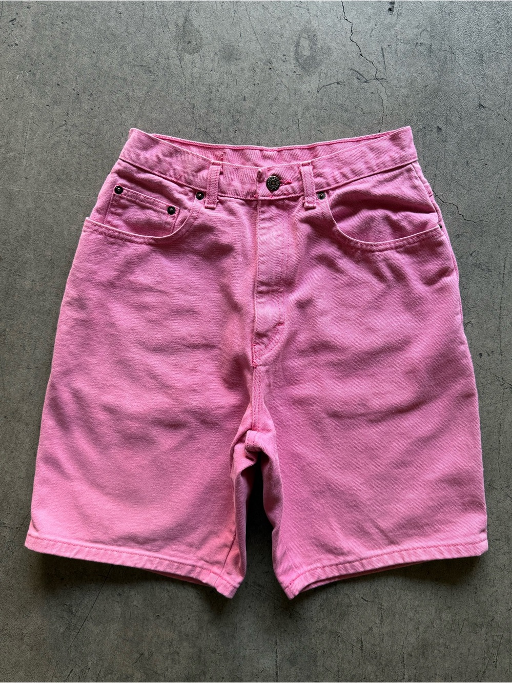 Jordache - Pink High Waist Denim Jorts - 1990 100% cotton made in Costa Rica